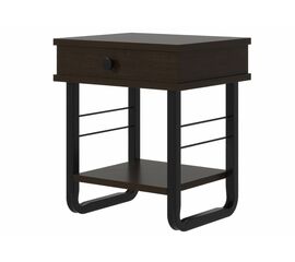 Тумба прикроватная ГРЕТА ММД 205 чёрный/венге | Интернет магазин мебели и декора LifeDekor