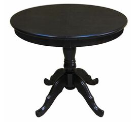 Стол обеденный раздвижной Круглый D1000  (Венге/массив березы, МДФ, ШПОН) | Интернет магазин мебели и декора LifeDekor