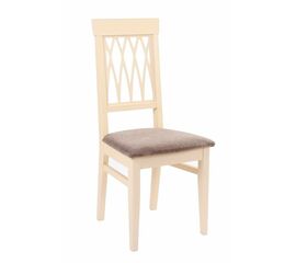 Стул Кристиан (ткань: Бренди Латте /дерево:Тон 10 Слоновая кость RAL 1015) | Интернет магазин мебели и декора LifeDekor