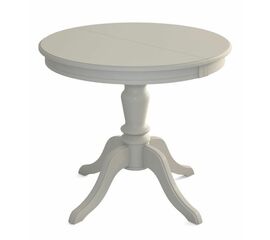 Стол обеденный круглый Эгина-2 90(130)х90х75 (Эмаль тон 11//шпон бук) тип 2 | Интернет магазин мебели и декора LifeDekor