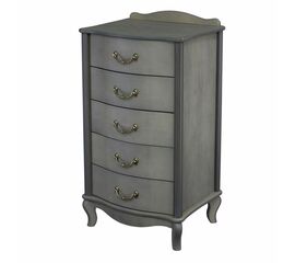 Комод "Джульетта" узкий 5 ящ.(серый ясень) Вис | Интернет магазин мебели и декора LifeDekor