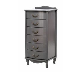 Комод "Джульетта" узкий 6 ящ. (серый ясень) Вис | Интернет магазин мебели и декора LifeDekor