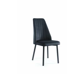 Кухонный стул SHADO Мокка Стандарт № 10 ткань кабрио №17, Цвет обивки: Черный, Цвет каркаса: черный | Интернет магазин мебели и декора LifeDekor