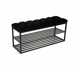 Обувница SHADO ТК36 черная, Цвет обивки: Черный, Цвет каркаса: черный | Интернет магазин мебели и декора LifeDekor