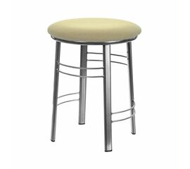 Табурет для кухни Shado 03 №5 Хром 3028, Цвет обивки: бежевый, Цвет каркаса: серый | Интернет магазин мебели и декора LifeDekor