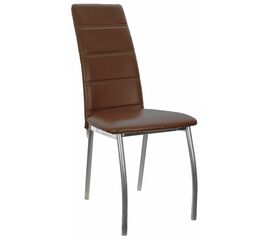 Кухонный стул SHADO Зевс хром коричневый, Цвет обивки: коричневый, Цвет каркаса: хром | Интернет магазин мебели и декора LifeDekor