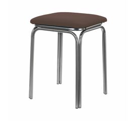 Табурет для кухни Shado 01 №5 хром 3029, Цвет обивки: коричневый, Цвет каркаса: хром | Интернет магазин мебели и декора LifeDekor