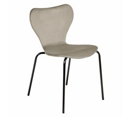 Стул Seven Style латте велюр с чёрными ножками | Интернет магазин мебели и декора LifeDekor