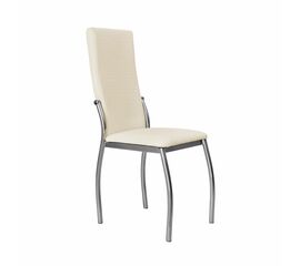 Кухонный стул SHADO Пекин №5 Хром 3028, Цвет обивки: Ваниль, Цвет каркаса: серый | Интернет магазин мебели и декора LifeDekor