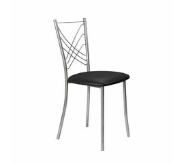 Кухонный стул SHADO Весна №5 Хром 3001, Цвет обивки: Черный, Цвет каркаса: хром | Интернет магазин мебели и декора LifeDekor