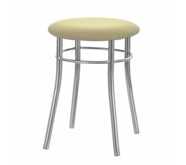 Кухонный табурет Shado Хокер №5 Хром 3028, Цвет обивки: бежевый, Цвет каркаса: серый | Интернет магазин мебели и декора LifeDekor