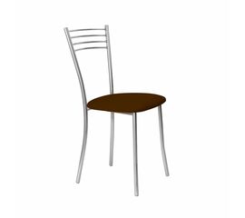 Стул для кухни SHADO Хлоя №5 Хром 3029, Цвет обивки: коричневый, Цвет каркаса: хром | Интернет магазин мебели и декора LifeDekor