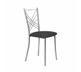 Кухонный стул SHADO Весна №8 Серебро 3056, Цвет обивки: серый, Цвет каркаса: хром | Интернет магазин мебели и декора LifeDekor