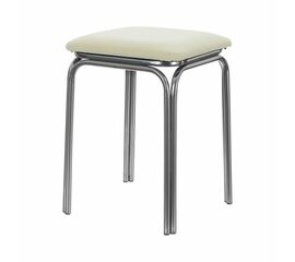 Табурет для кухни Shado 01 №5 хром 3028, Цвет обивки: бежевый, Цвет каркаса: хром | Интернет магазин мебели и декора LifeDekor