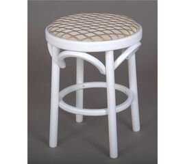 Табурет Венский мягкий (белая эмаль, ткань) | Интернет магазин мебели и декора LifeDekor