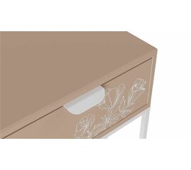 Тумбочка прикроватная "Дрим" (Пудра/Белый 7097283102) | Интернет магазин мебели и декора LifeDekor