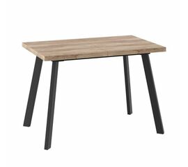 Стол раздвижной БОРГ-110(142)х70  Дуб каньон/Чёрный | Интернет магазин мебели и декора LifeDekor