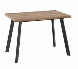 Стол раздвижной БОРГ-110(142)х70 Дуб велингтон/Чёрный | Интернет магазин мебели и декора LifeDekor