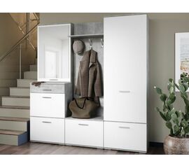 Прихожая «Виола», Ателье светлый/белый | Интернет магазин мебели и декора LifeDekor