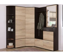 Прихожая «Виола» угловая, Венге/дуб сонома | Интернет магазин мебели и декора LifeDekor