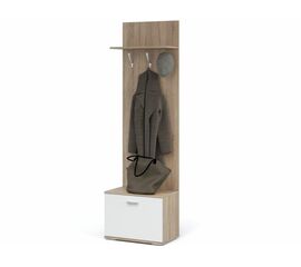 Вешалка «Виола», Дуб сонома/белый | Интернет магазин мебели и декора LifeDekor