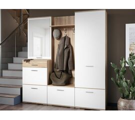 Прихожая «Виола», Дуб сонома/белый | Интернет магазин мебели и декора LifeDekor