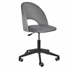 Стул Leo вращающийся на колесиках темно-серый | Интернет магазин мебели и декора LifeDekor