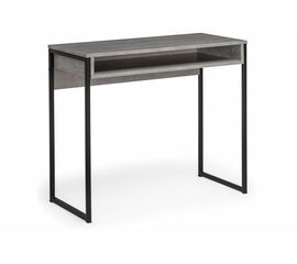 Стол Лео Лофт бетон / матовый черный | Интернет магазин мебели и декора LifeDekor