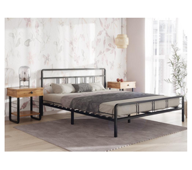 Кровать Рейк 140х200 черная | Интернет магазин мебели и декора LifeDekor