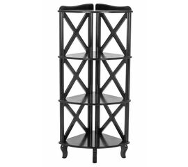 Этажерка-стеллаж угловая "Джульетта"-3 (венге) Вис | Интернет магазин мебели и декора LifeDekor