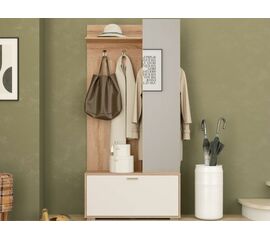 Прихожая Лайт», Дуб сонома/белый | Интернет магазин мебели и декора LifeDekor