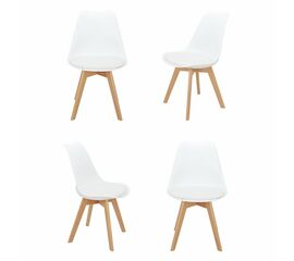 Комплект из 4-х стульев Eames Bon белый | Интернет магазин мебели и декора LifeDekor