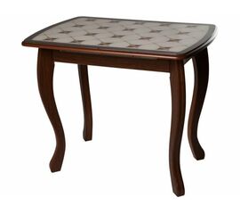 Стол М58 «Альба» мини стекло ДП1-02-06, Инкрустация плитка, мореная береза | Интернет магазин мебели и декора LifeDekor