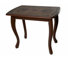 Стол М58 «Альба» мини стекло ДП1-02-06, Инкрустация, мореная береза | Интернет магазин мебели и декора LifeDekor