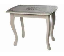 Стол М58 «Альба» мини стекло ДП1-02-06, Инкрустация-2, патина 25 | Интернет магазин мебели и декора LifeDekor