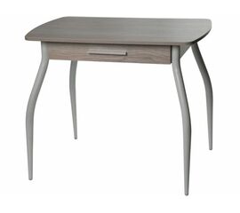 Стол М55 «Граус» ДП1-01-02  с ящиком ЛДСП «Навара», с утонением (белый мрамор) | Интернет магазин мебели и декора LifeDekor