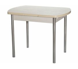 Стол М2 ДП1-02-04 1000(1600)*670, ЛДСП:Дуб Самерсет, Н/стола прямые Металлик | Интернет магазин мебели и декора LifeDekor