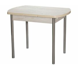 Стол М2 ДП1-02-04 1000(1600)*670, ЛДСП:Наоми, Н/стола прямые Металлик | Интернет магазин мебели и декора LifeDekor