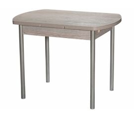 Стол М2 ДП1-02-04 1000(1600)*670, ЛДСП:Дуб Навара, Н/стола прямые Металлик | Интернет магазин мебели и декора LifeDekor