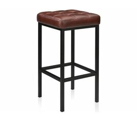 Стул «Камелот» ДП 2-07, кожзам «Мустанг браун», каркас черный матовый | Интернет магазин мебели и декора LifeDekor