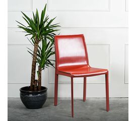 Стул Barrie, кожа ретро-красный | Интернет магазин мебели и декора LifeDekor