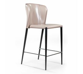 Стул полубарный Albert, кожа капучино | Интернет магазин мебели и декора LifeDekor