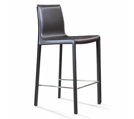 Стул полубарный Barrie, кожа коричневый | Интернет магазин мебели и декора LifeDekor