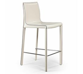 Стул полубарный Barrie, кожа бежевый | Интернет магазин мебели и декора LifeDekor