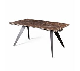 Стол раскладной Grant (160+80), мрамор испанская керамика черный | Интернет магазин мебели и декора LifeDekor