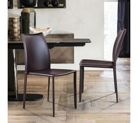 Стул Rolf, кожа коричневый | Интернет магазин мебели и декора LifeDekor