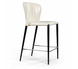 Стул полубарный Albert, кожа бежевый | Интернет магазин мебели и декора LifeDekor