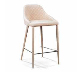 Стул полубарный Douglas, бархат бежевый | Интернет магазин мебели и декора LifeDekor