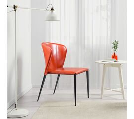 Стул Albert, кожа ретро-красный | Интернет магазин мебели и декора LifeDekor