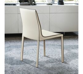 Стул Barrie, кожа бежевый | Интернет магазин мебели и декора LifeDekor